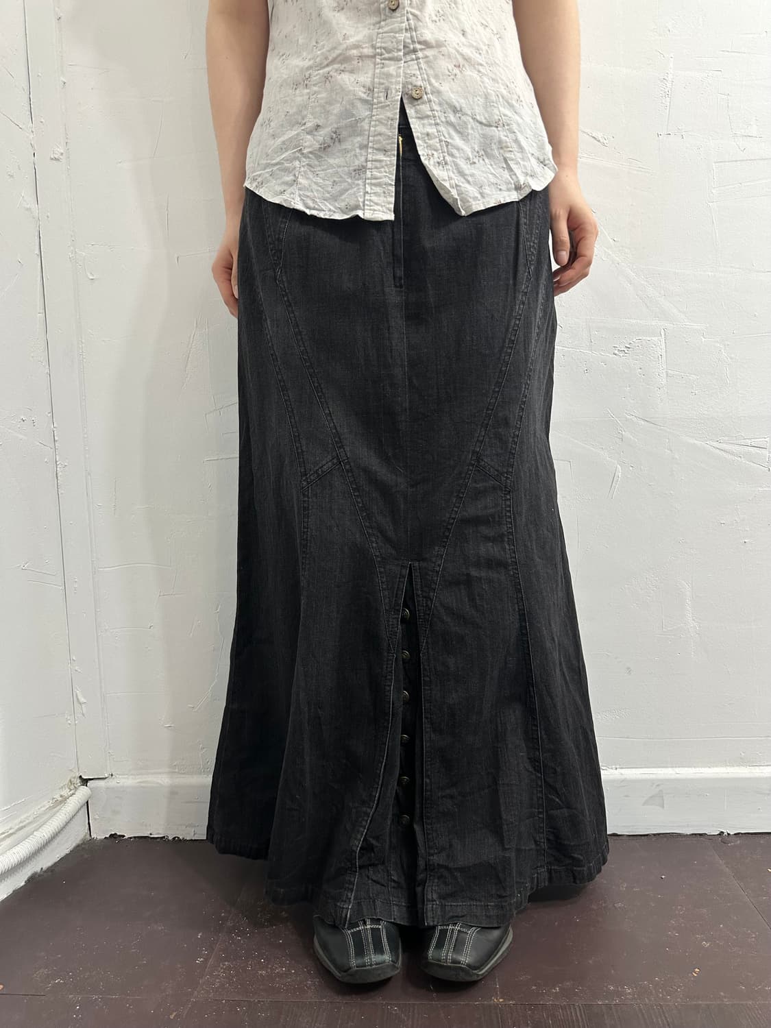 scapa denim long skirt 상품이미지4