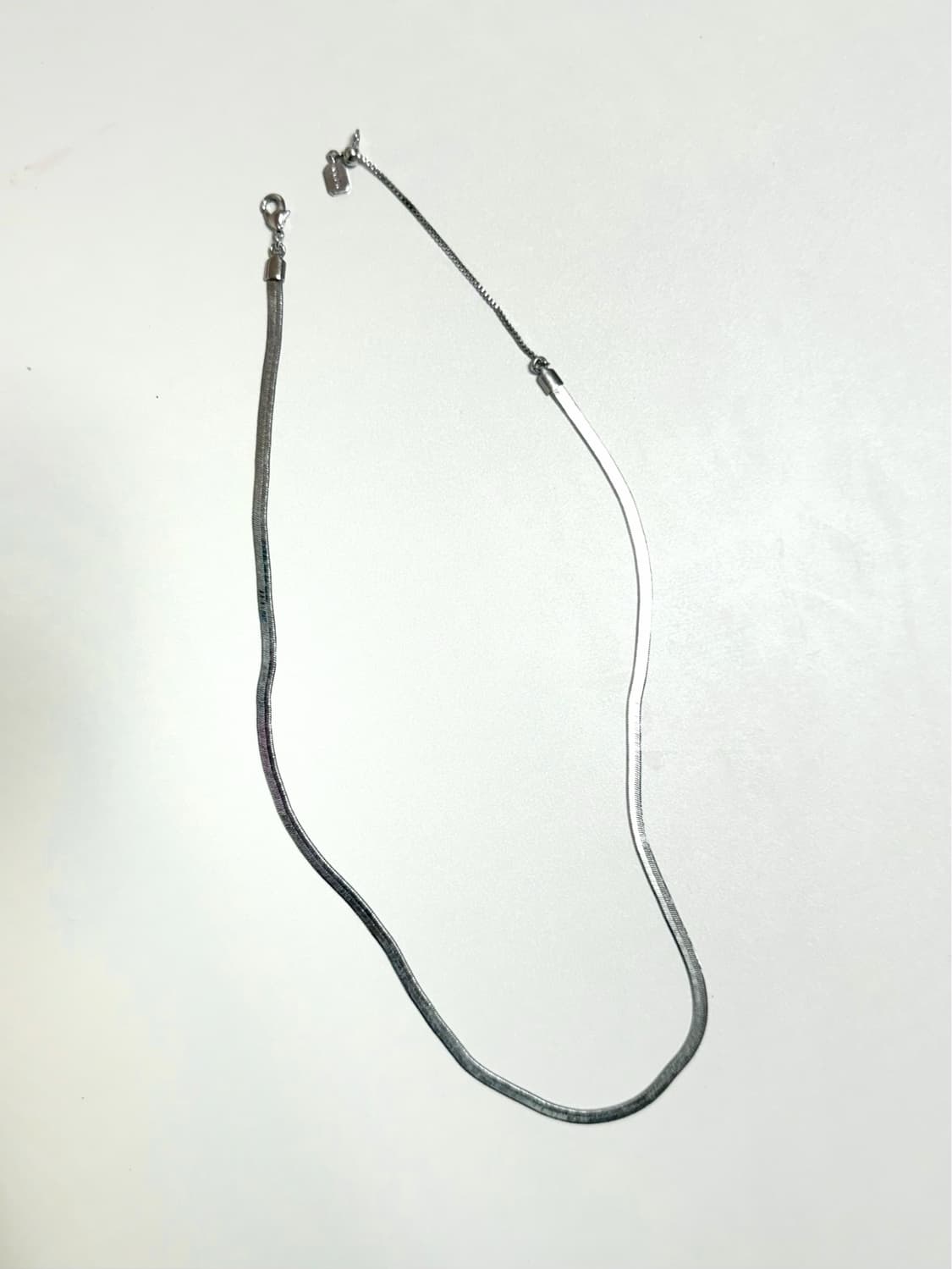 넘버링 #5748 Flat Snake Chain Necklace 상품이미지2