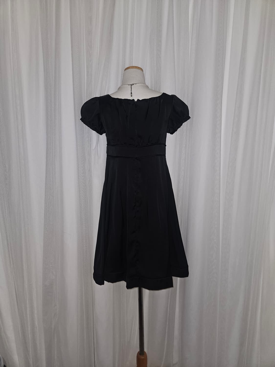 laisse passe 공겜여주 블랙 실크 히메 드레스 상품이미지4