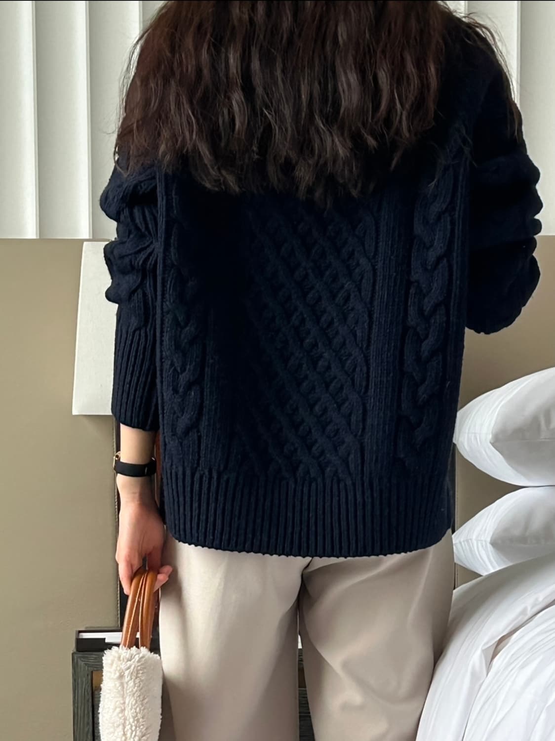 5KP 바운드 피셔 니트 네이비 새제품 상품이미지3