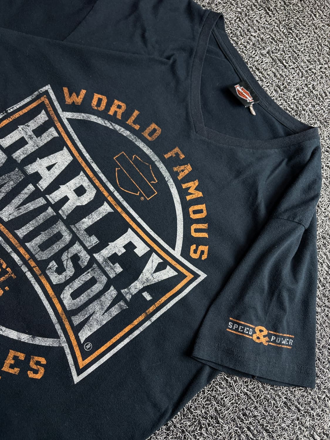 00s 할리데이비슨 오리지날 제인스빌 핑크스 반팔 3556 상품이미지3