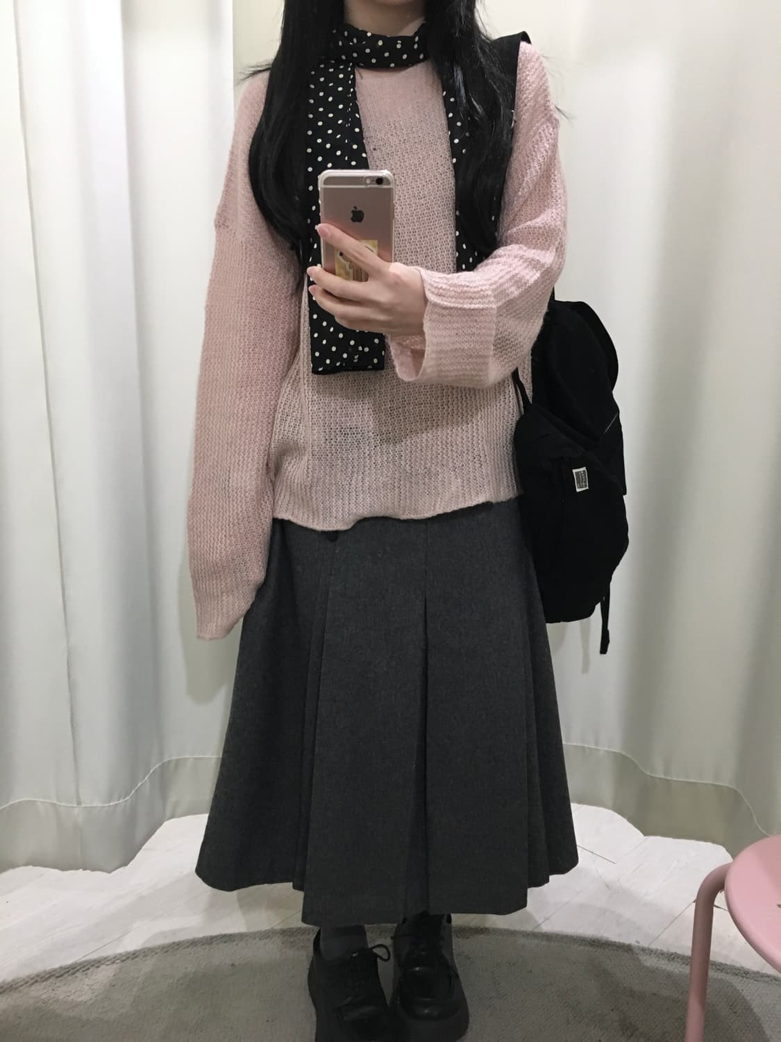 여리핏 베이비 핑크 니트 상품이미지3