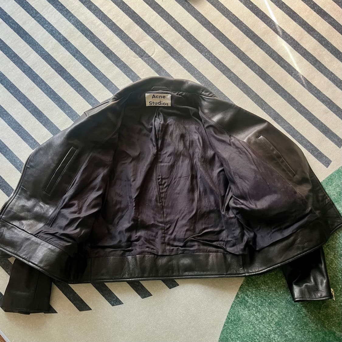 아크네 레더 라이더 자켓 상품이미지2