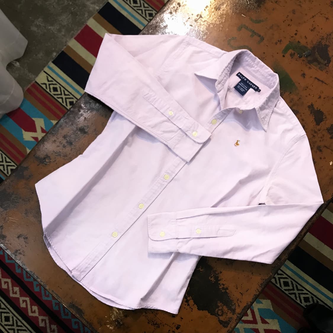 폴로랄프로렌 연보라 옥스포드 셔츠 여성 44 55 사이즈 상품이미지2