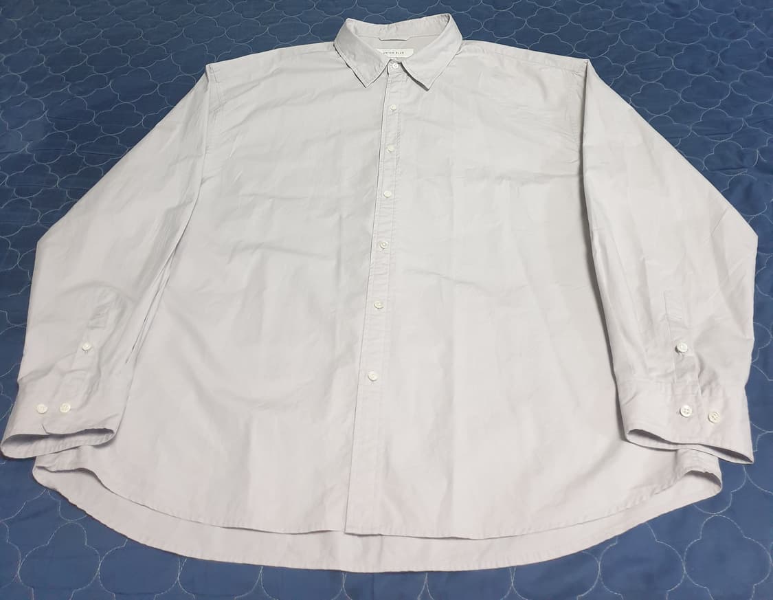 유니온블루 런드리 페이퍼 긴팔셔츠 그레이 (XXL) 상품이미지3