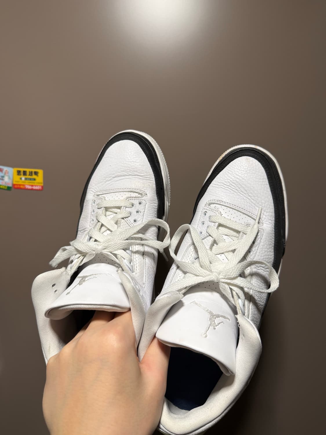 [295]조던 3 x 프라그먼트 레트로 SP 화이트 블랙  상품이미지2