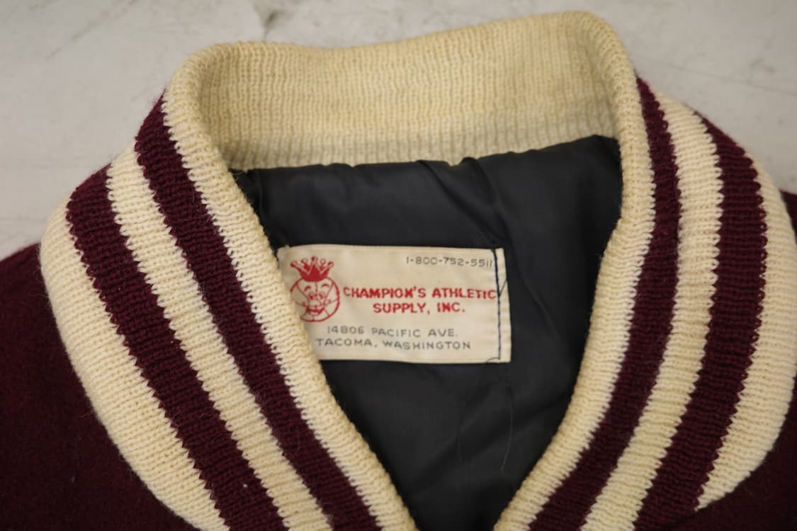 70sChampion Athletic Supply Inc 울 바시티 자켓 상품이미지3