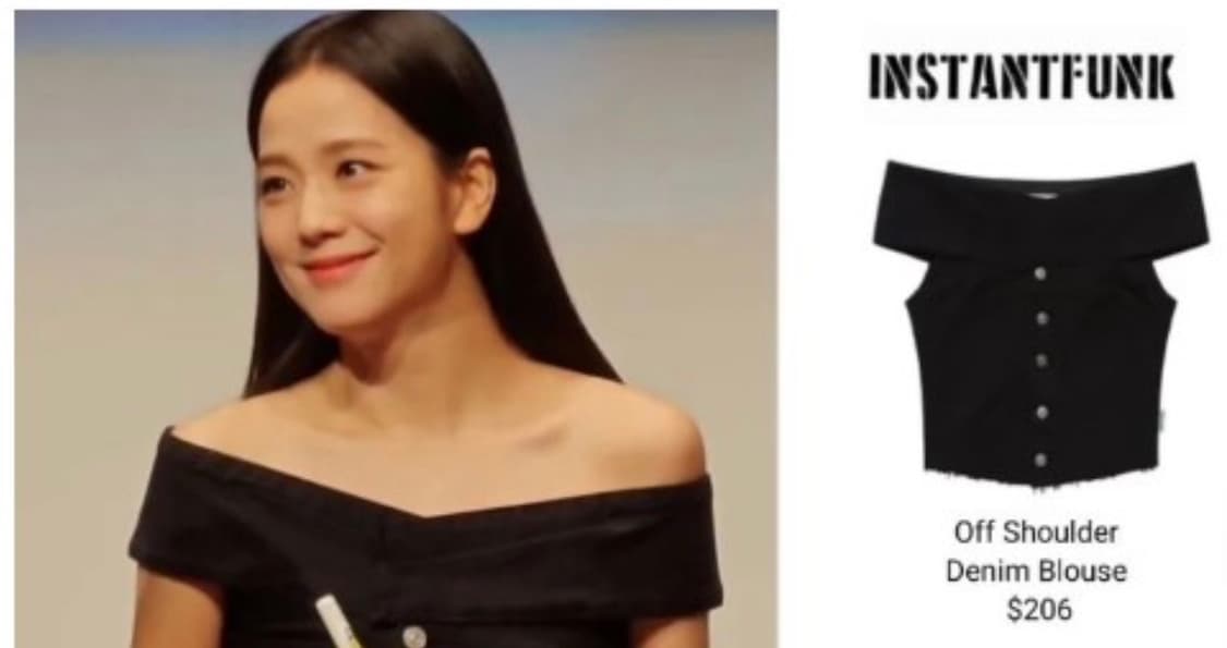 인스턴트펑크 데님 오프숄더 블랙 상품이미지3