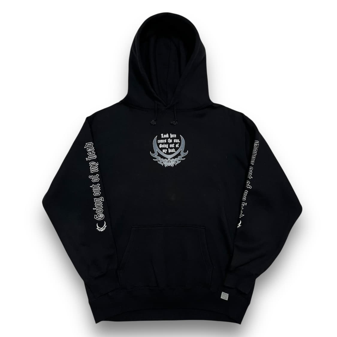 펑크 SWEET - ORR 드래곤 레터링 아트 다크 후디 상품이미지3