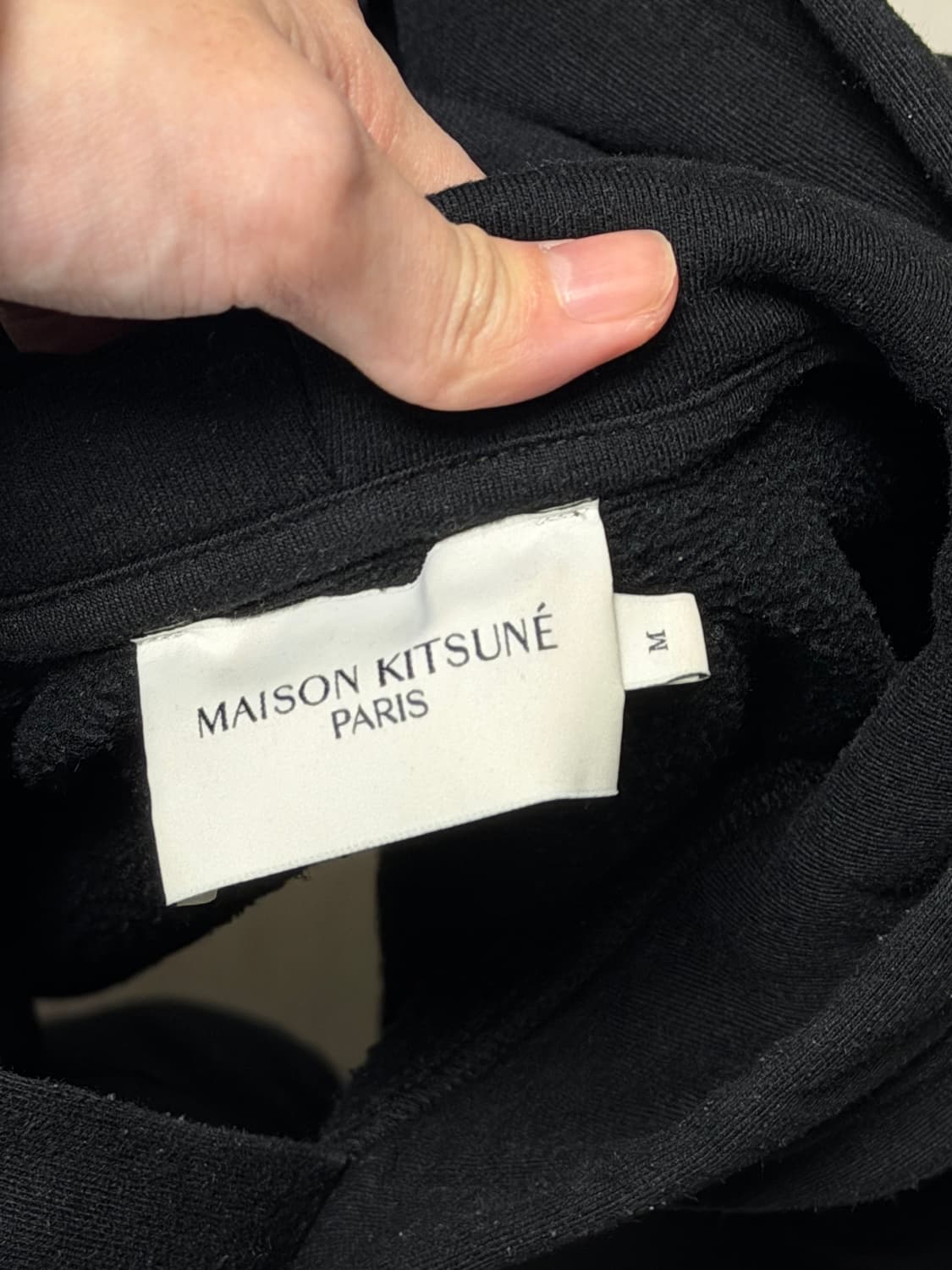 메종키츠네 스몰 로고 자수 후드티 (M) 상품이미지5