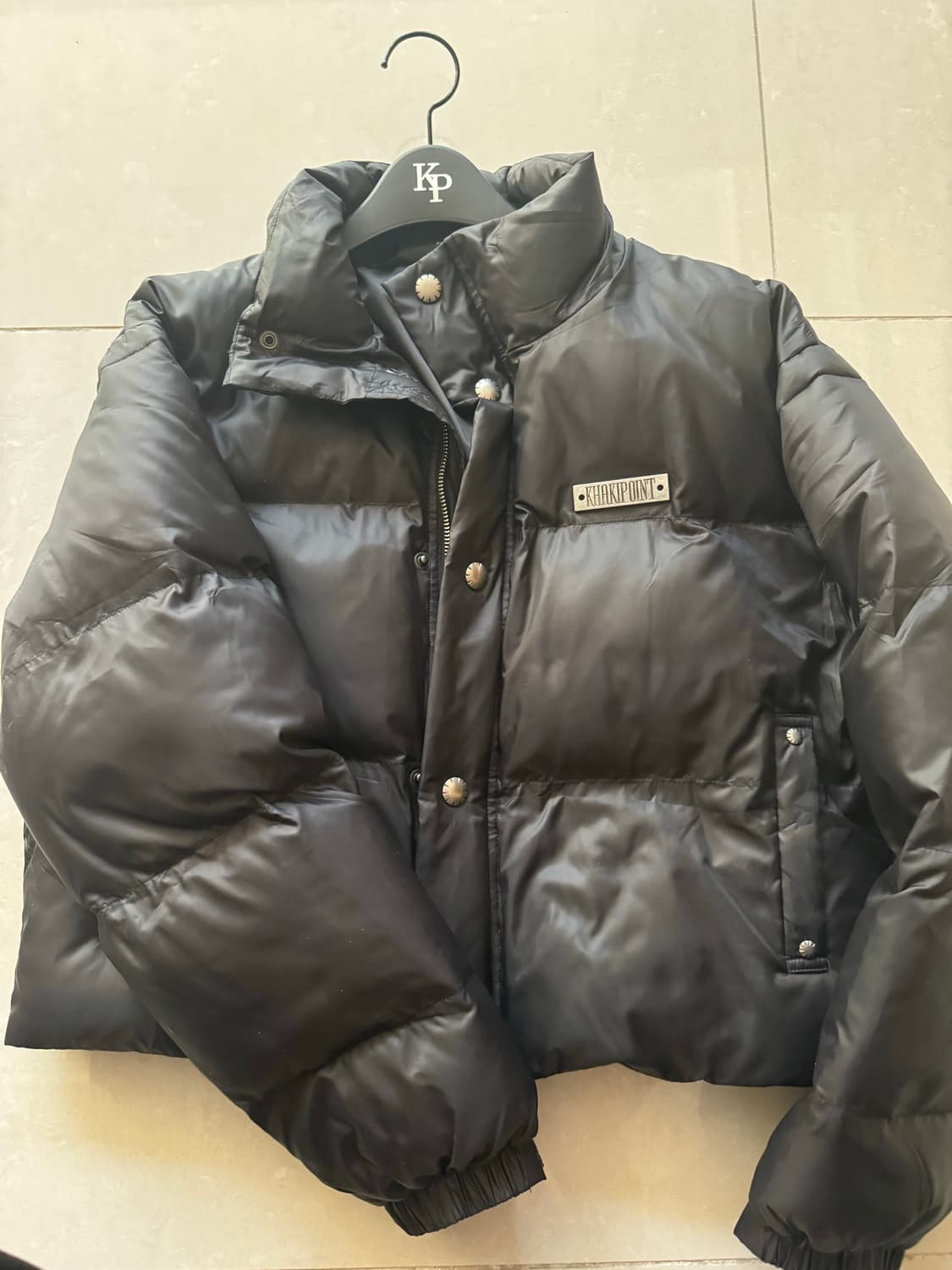 카키포인트 숏패딩 블랙 상품이미지2