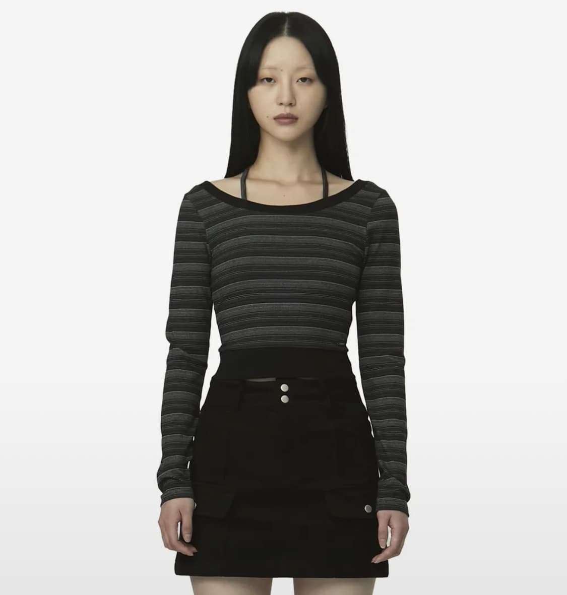 큐리티 U넥 스트라이프 롱슬리브 상품이미지4