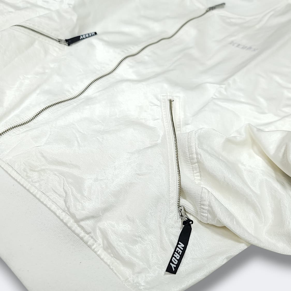 [M] 널디 화이트 프린팅 MA-1 오버핏 블루종 자켓 상품이미지6