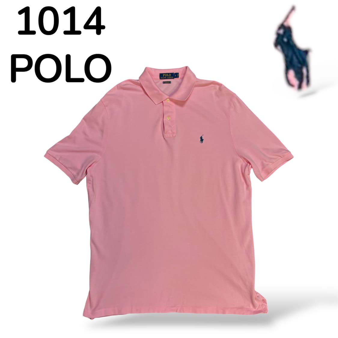 폴로 스몰 로고 카라 PK 반팔티 핑크 L 클래식핏  상품이미지2