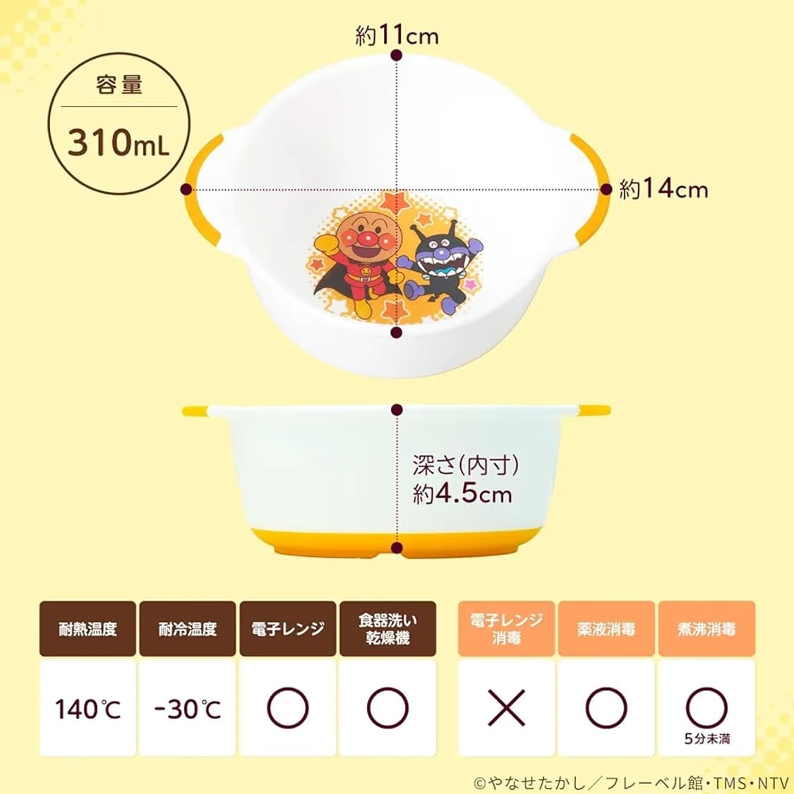 ANPANMAN 호빵맨 식기 그릇 유아식기 새상품 상품이미지7