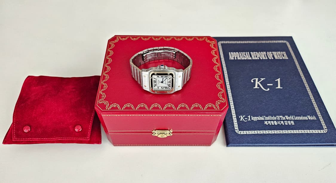 까르띠에 산토스 갈베 XL 18k콤비 오토메틱 상품이미지8