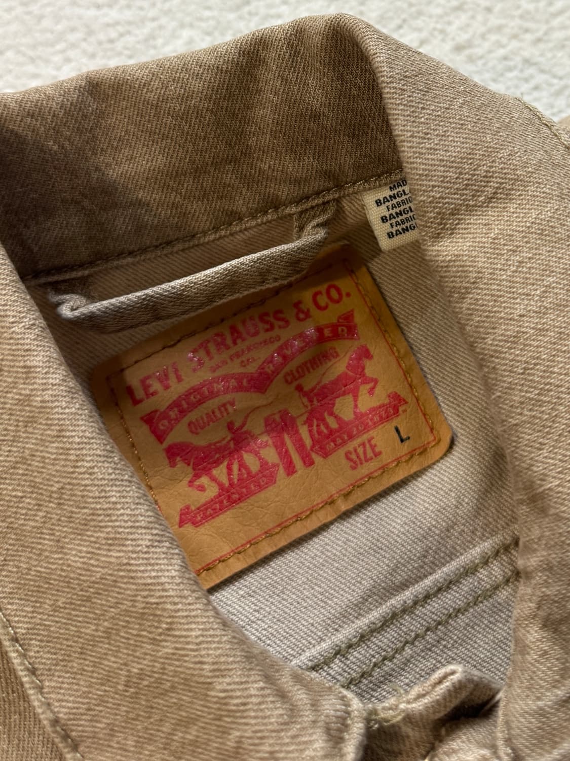 리바이스 데님 자켓 샌드베이지 상품이미지6