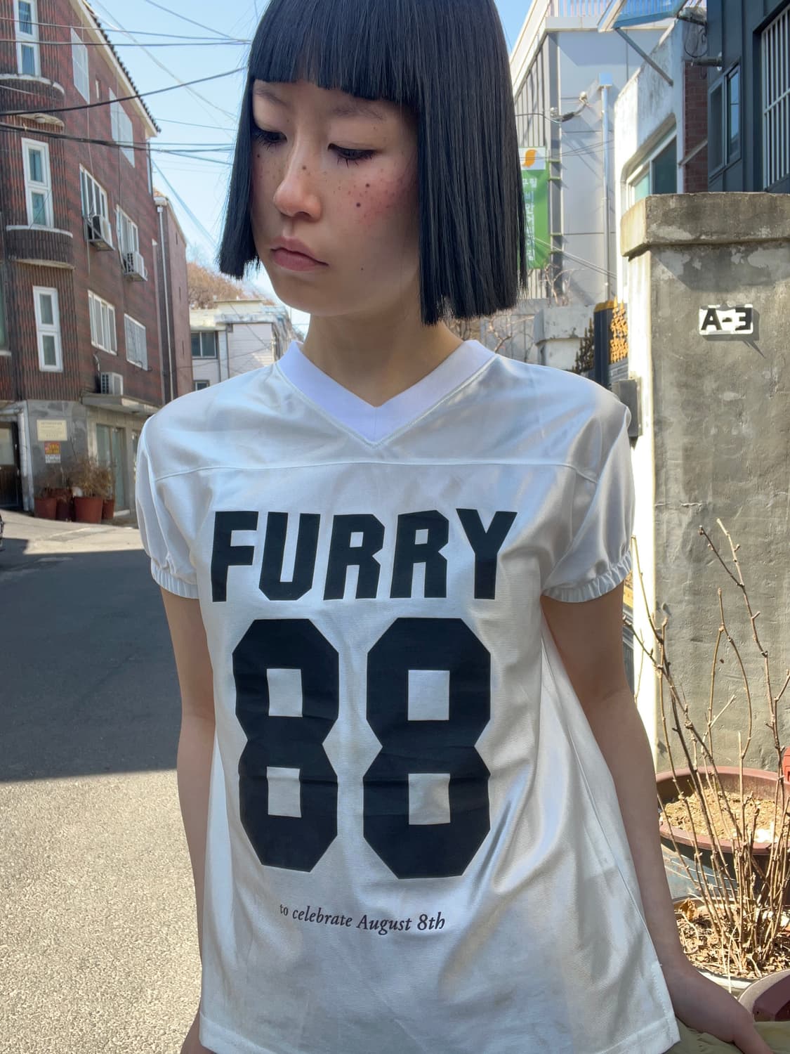 빈티지 화이트 럭비 져지 반팔 티셔츠 상품이미지1