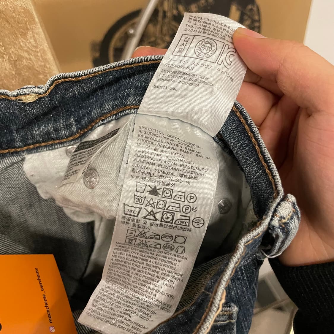 리바이스 559 빈티지 워시드 스트레이트 데님 팬츠 상품이미지9