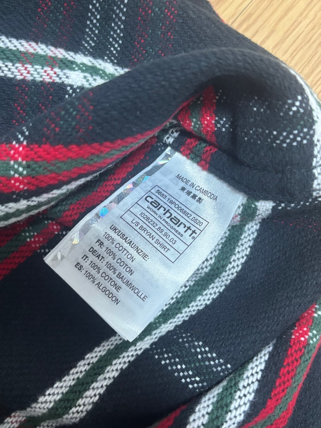 [새상품] 칼하트 WIP 자켓 체크  상품이미지3