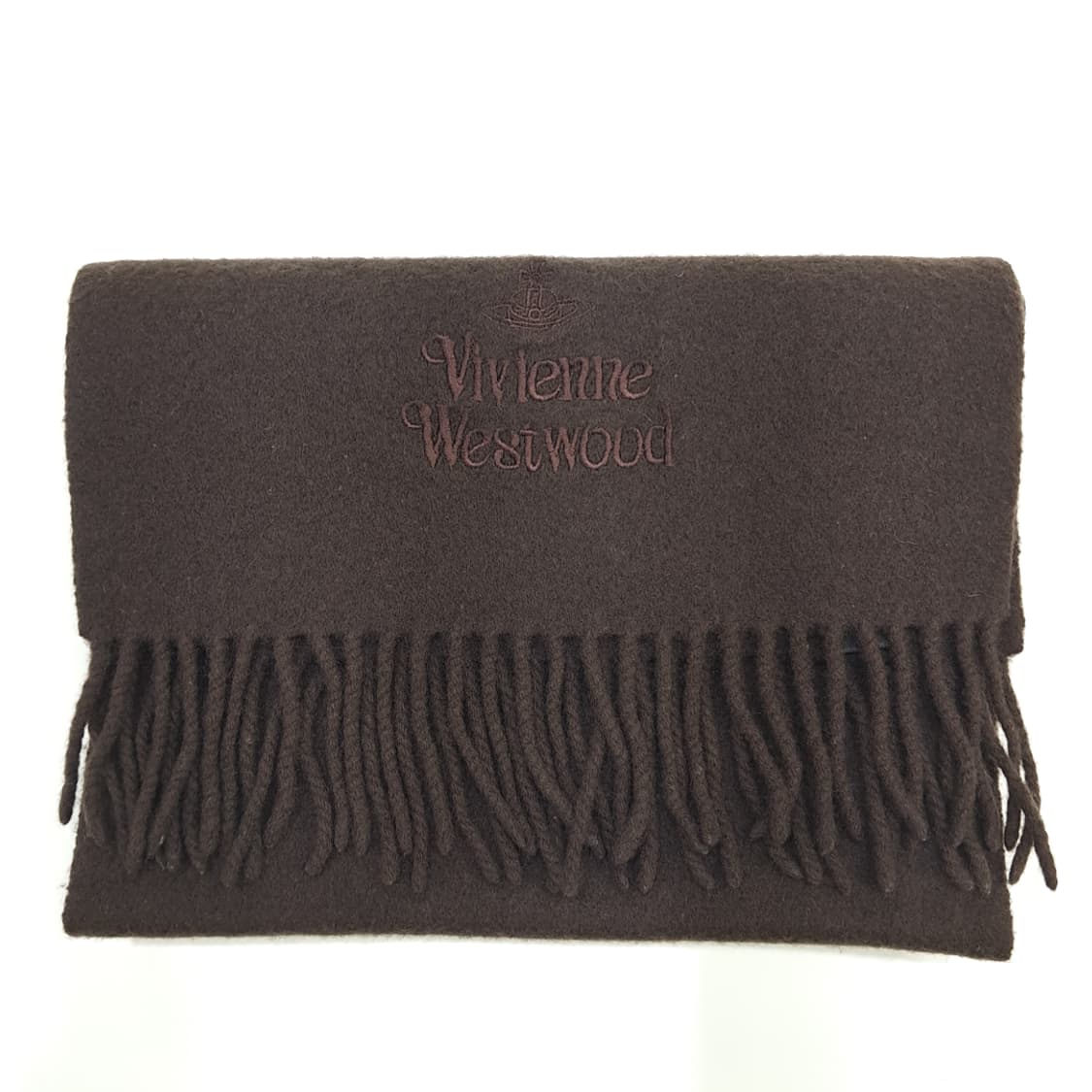 MX112 비비안 웨스트우드 다크브라운 목도리 머플러 상품이미지8