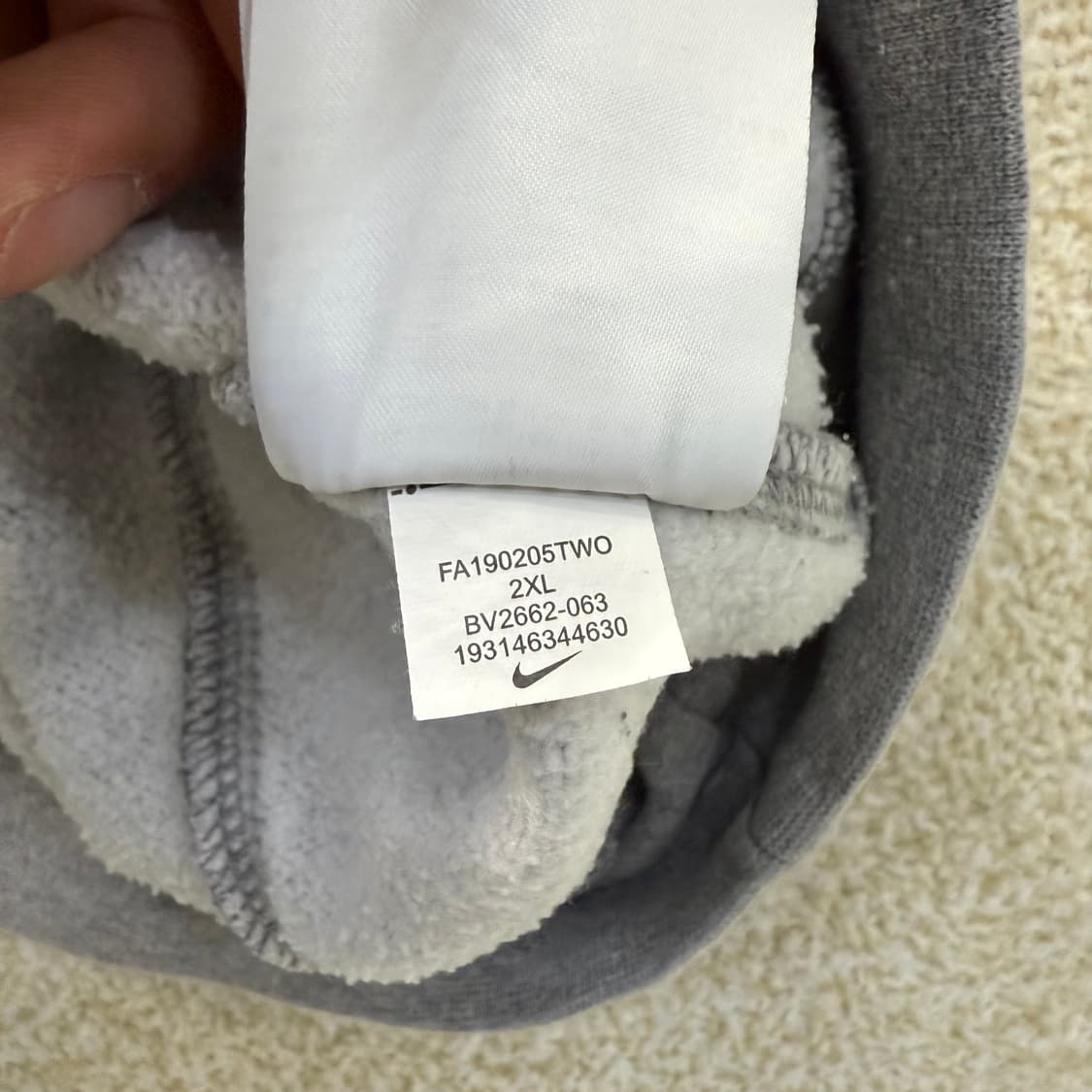 [XXL] 나이키 클럽로고 기모 맨투맨 0105T1 상품이미지5