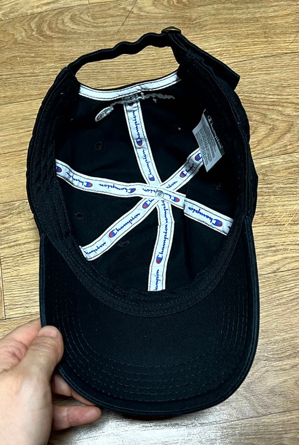 챔피온 클래식 C 로고 블랙 볼캡 캐주얼 모자 프리사이즈 남녀공용 상품이미지4