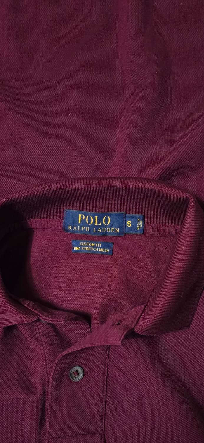 폴로 랄프로렌 긴팔 카라티 버건디 S 상품이미지3