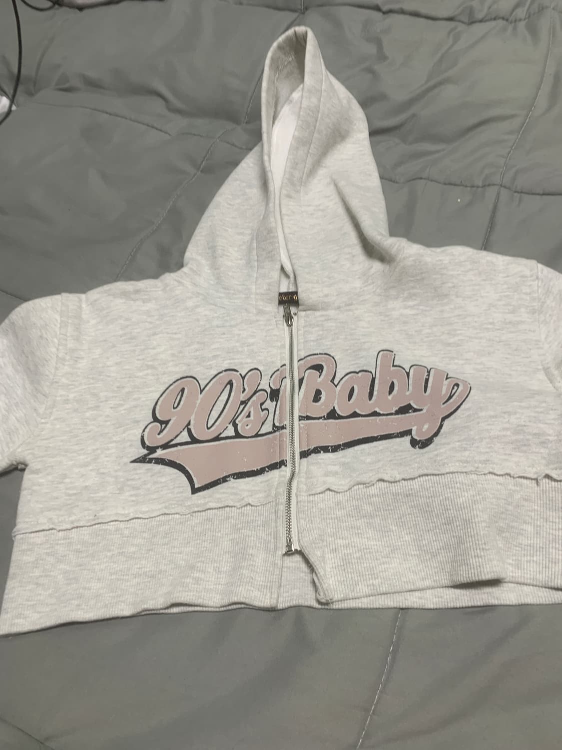 빈티지 후드크롭집업 상품이미지1