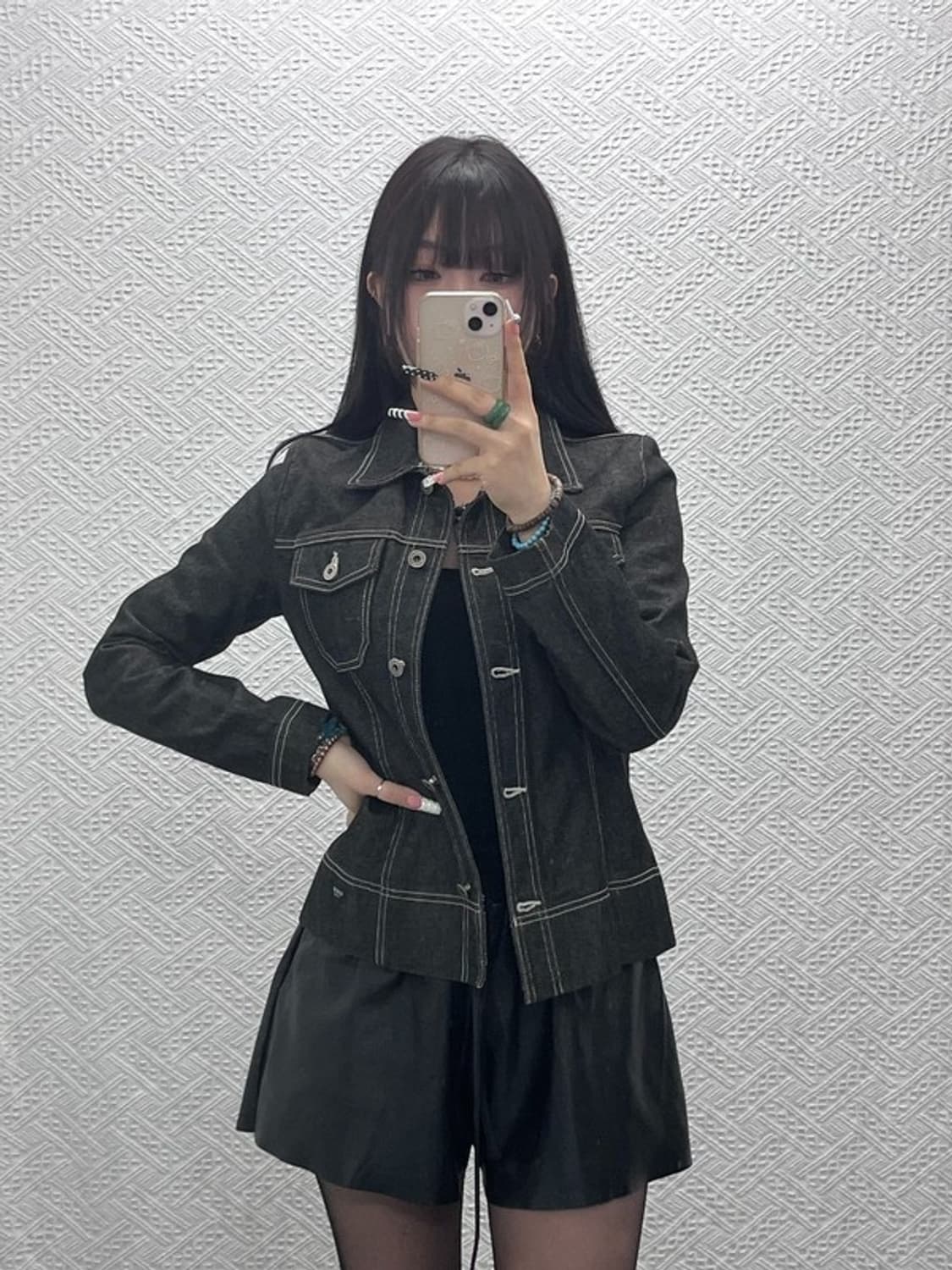 게스 모던 시크 캐주얼 트러커 워크 데님자켓 90 C10279 상품이미지2