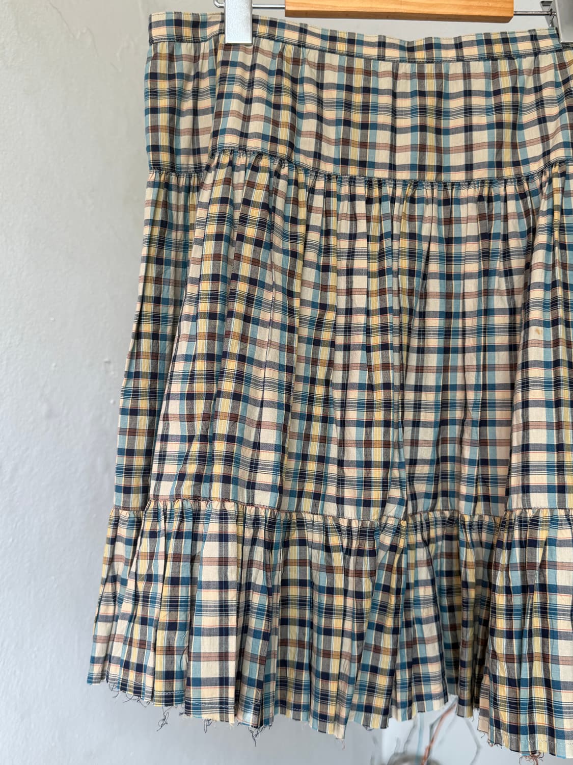 빈티지 체크 플레어 치마바지 상품이미지6