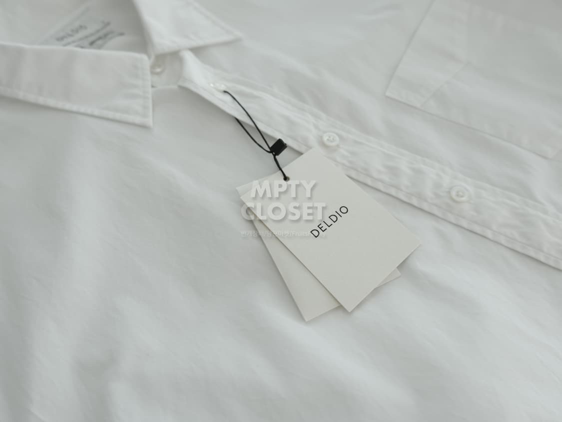 [L] 델디오 토마스메이슨 포플린셔츠 화이트 상품이미지4