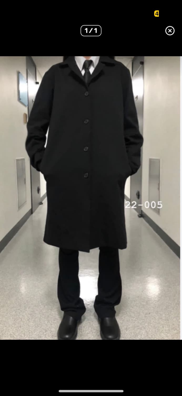 지초이코트 블랙2사이즈팔아요 상품이미지1