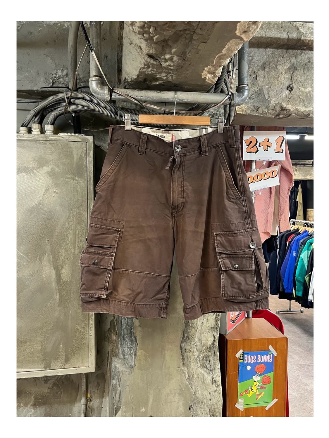 리바이스 카고 하프 팬츠 브라운 W32 #csz3382 상품이미지1