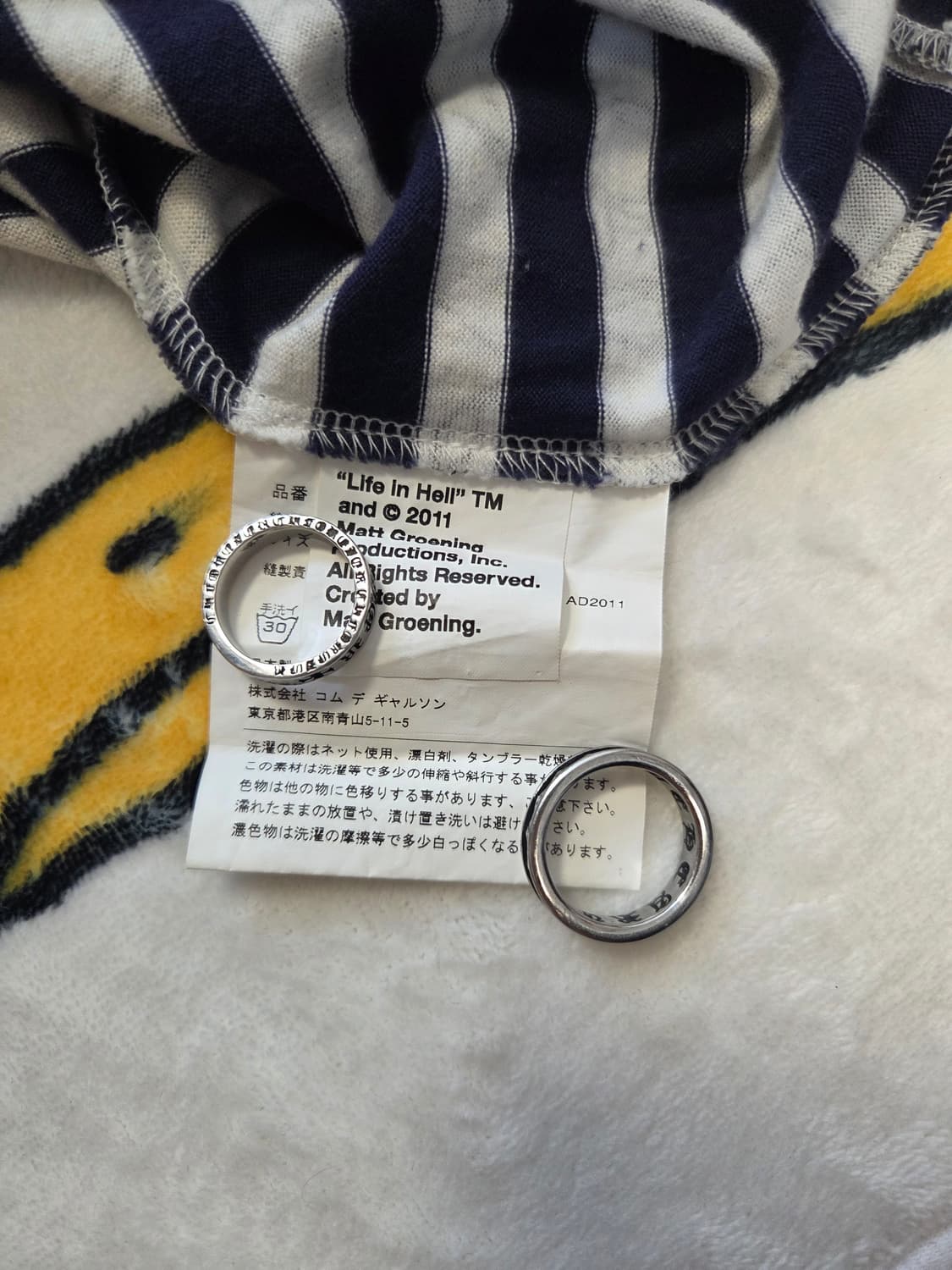 PLAY 꼼데가르송 11s/s 심슨 콜라보 롱슬리브 M 상품이미지6