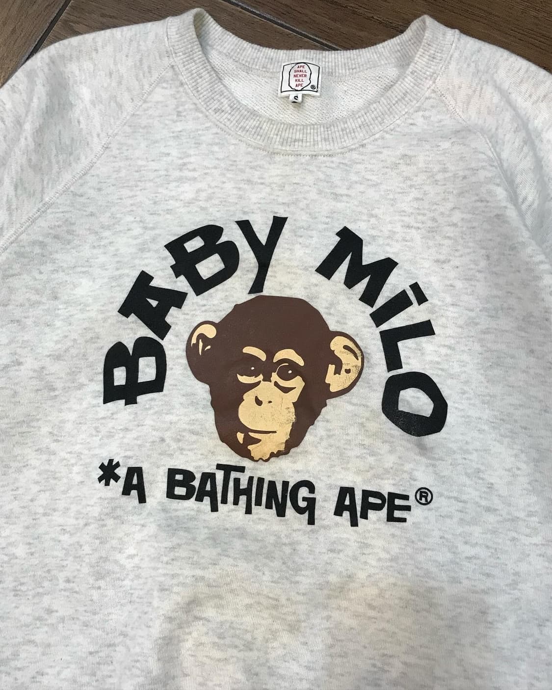 Old Bape Milo Half Sweat Shirt  상품이미지5
