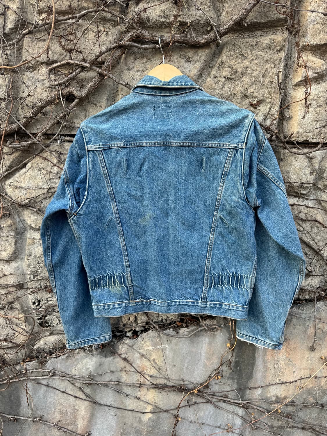 90s 랭글러 제팬 11mjz 빈티지 복각 데님 트러커 자켓 상품이미지2