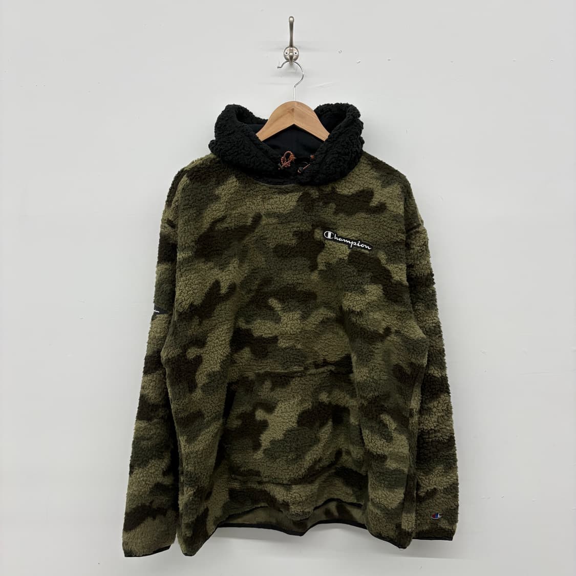 챔피온 카모 플리스 후드티 남/XL 상품이미지1