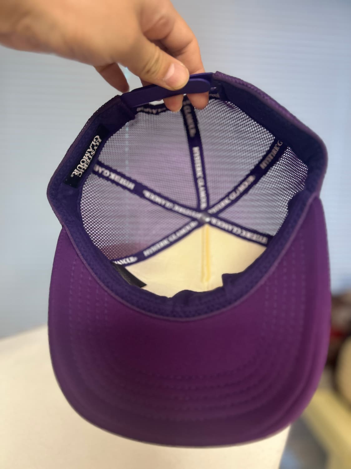 히스테릭글래머 퍼플 그래픽 메쉬 캡 상품이미지4