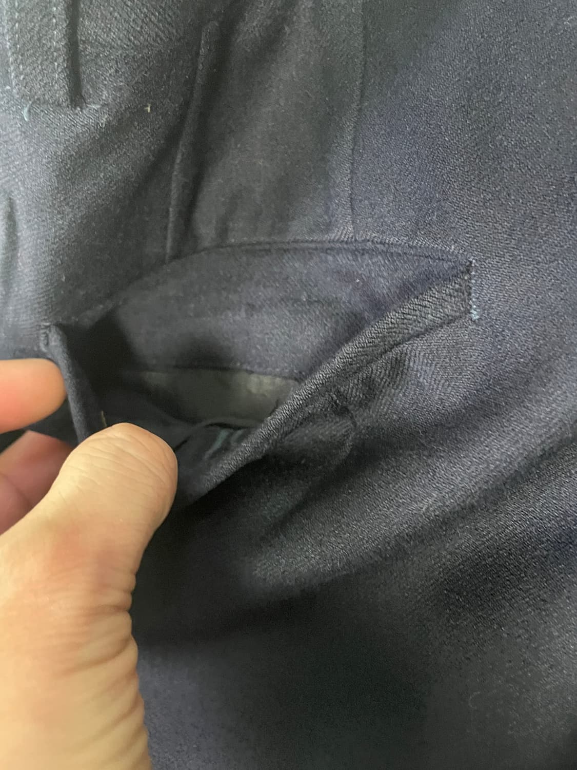 크리스찬 디올 몽슈르 네이비 울 슬랙스 J03610 상품이미지8