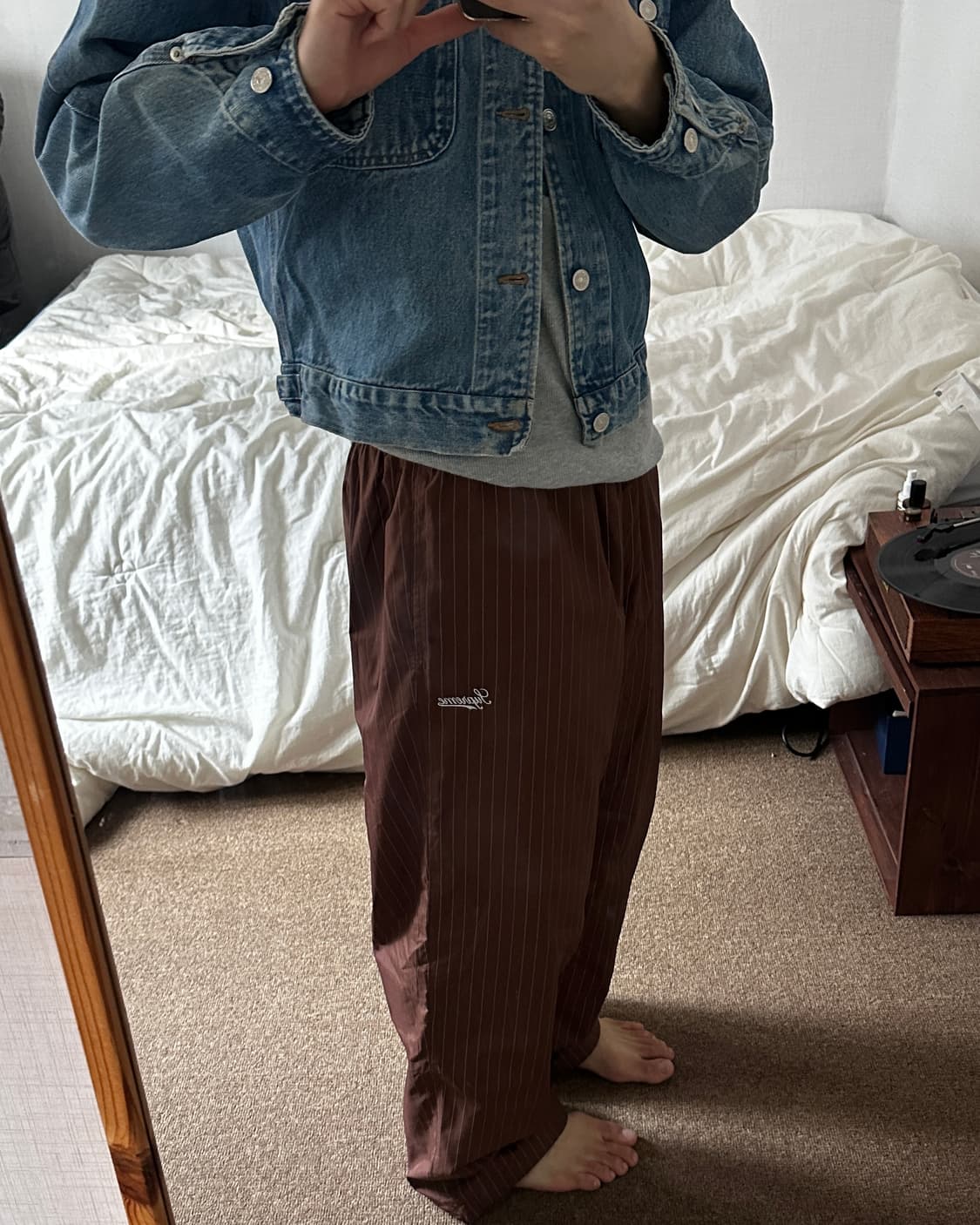 Supreme Reflective Pinstripe Track Pant 상품이미지5