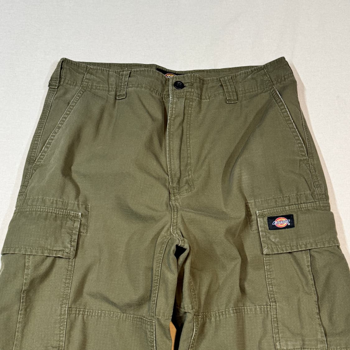 34inch) 디키즈 올리브 카키 립스탑 카고팬츠 면바지 상품이미지2