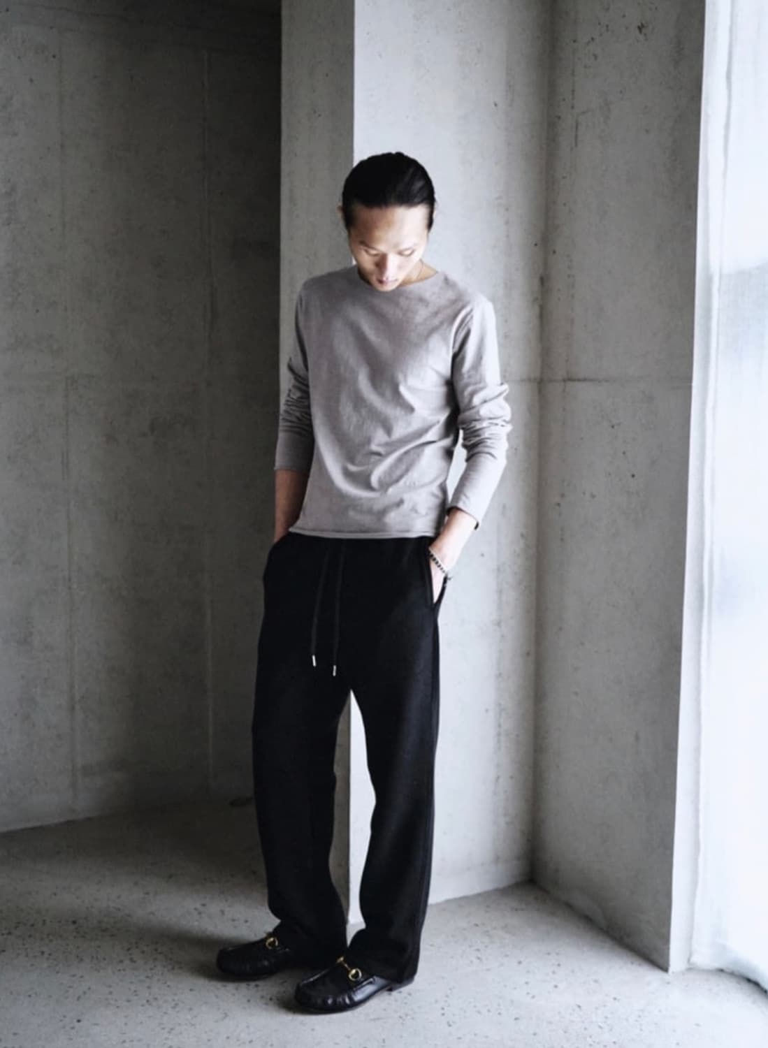 Mono Prive 텍스처드 롱슬리브 ver.2 fog 1size 상품이미지1