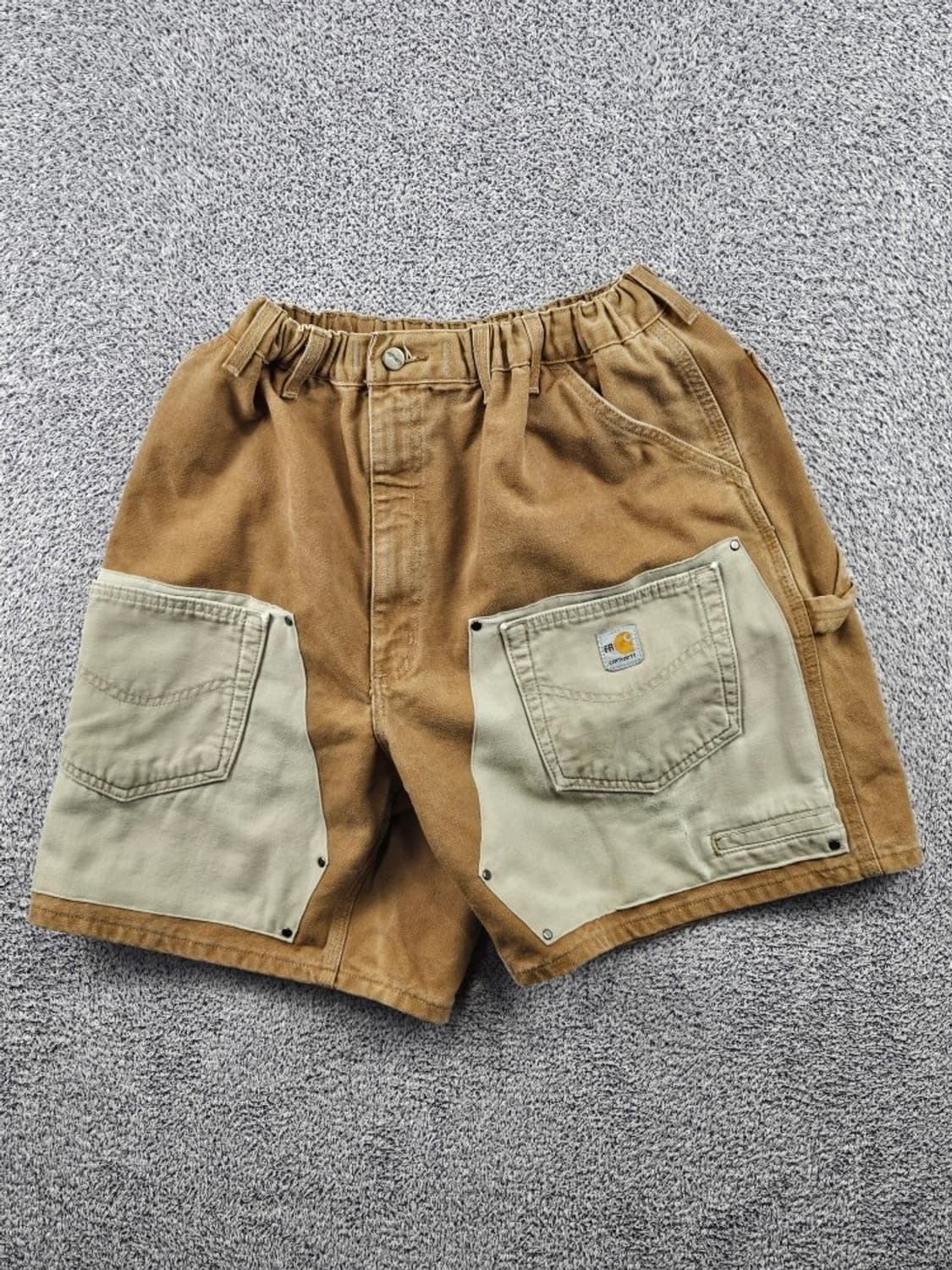 칼하트 밴딩 더블니 커스텀 워크 카펜터 반바지 (44추정) / 11491 상품이미지1