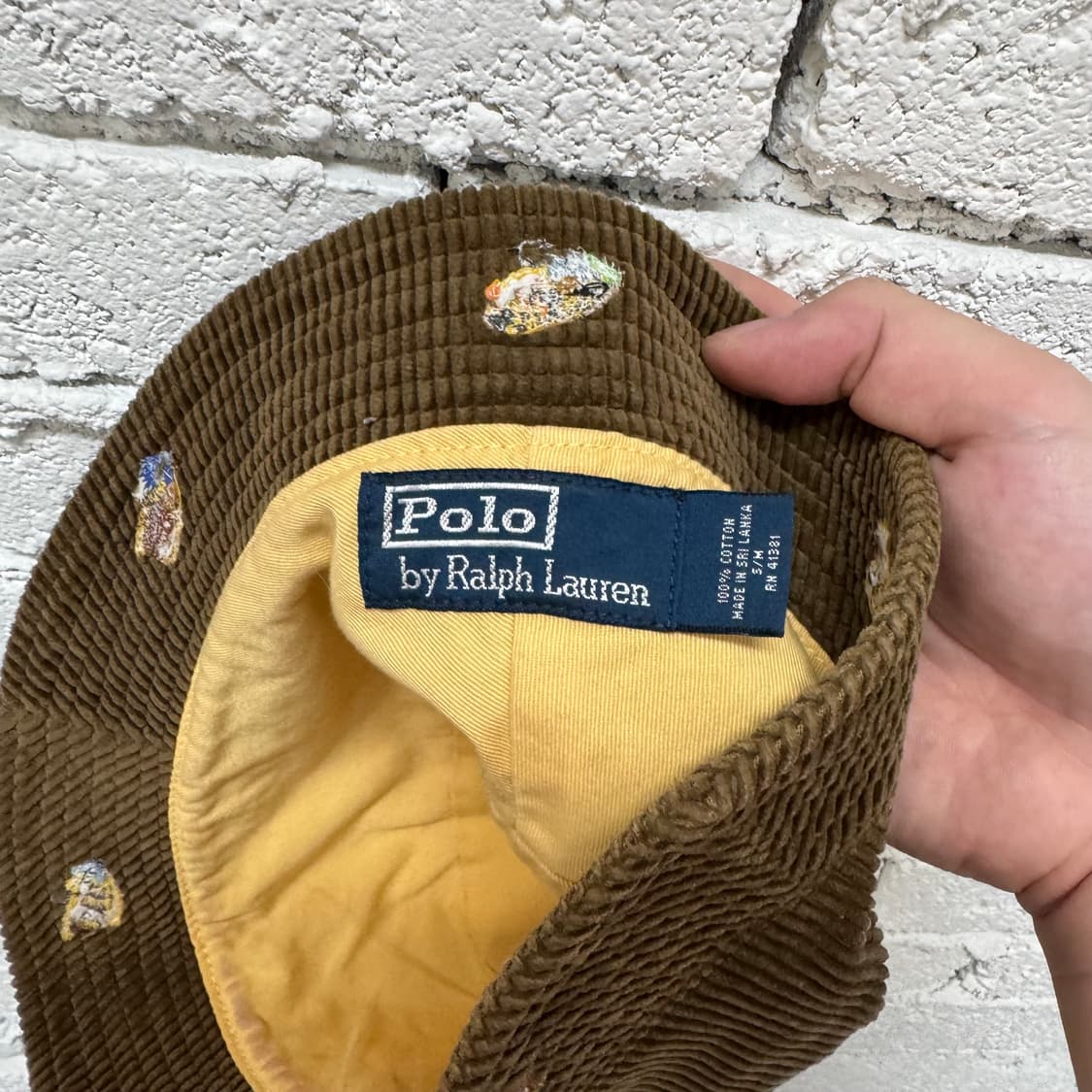 폴로 코듀로이 버킷햇 상품이미지2