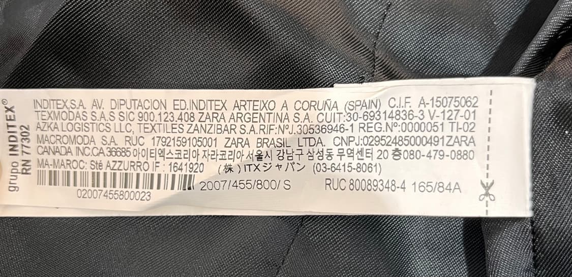 자라x아더에러 오버사이즈 블레이저 블랙 S 상품이미지8