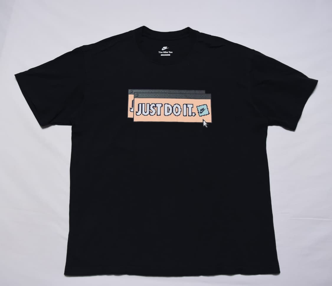 나이키 Just Do It 블랙 그래픽 반팔 티셔츠 XL 상품이미지2