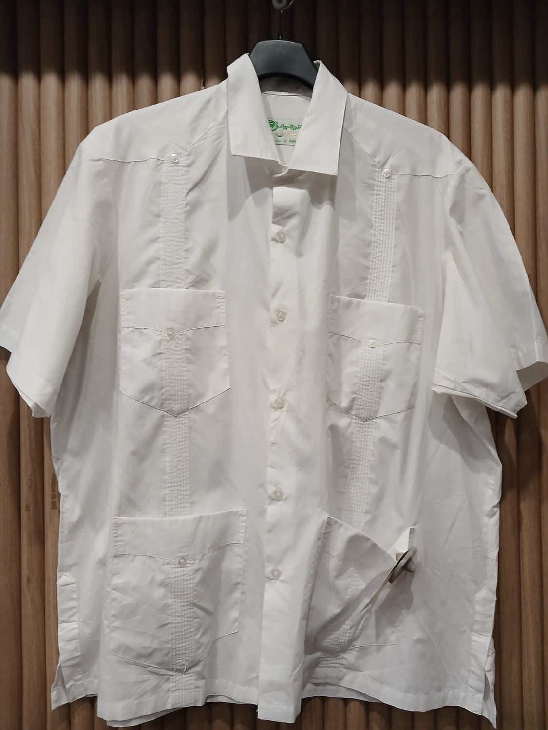 빈티지 화이트 쿠반 반팔셔츠-XL 상품이미지1