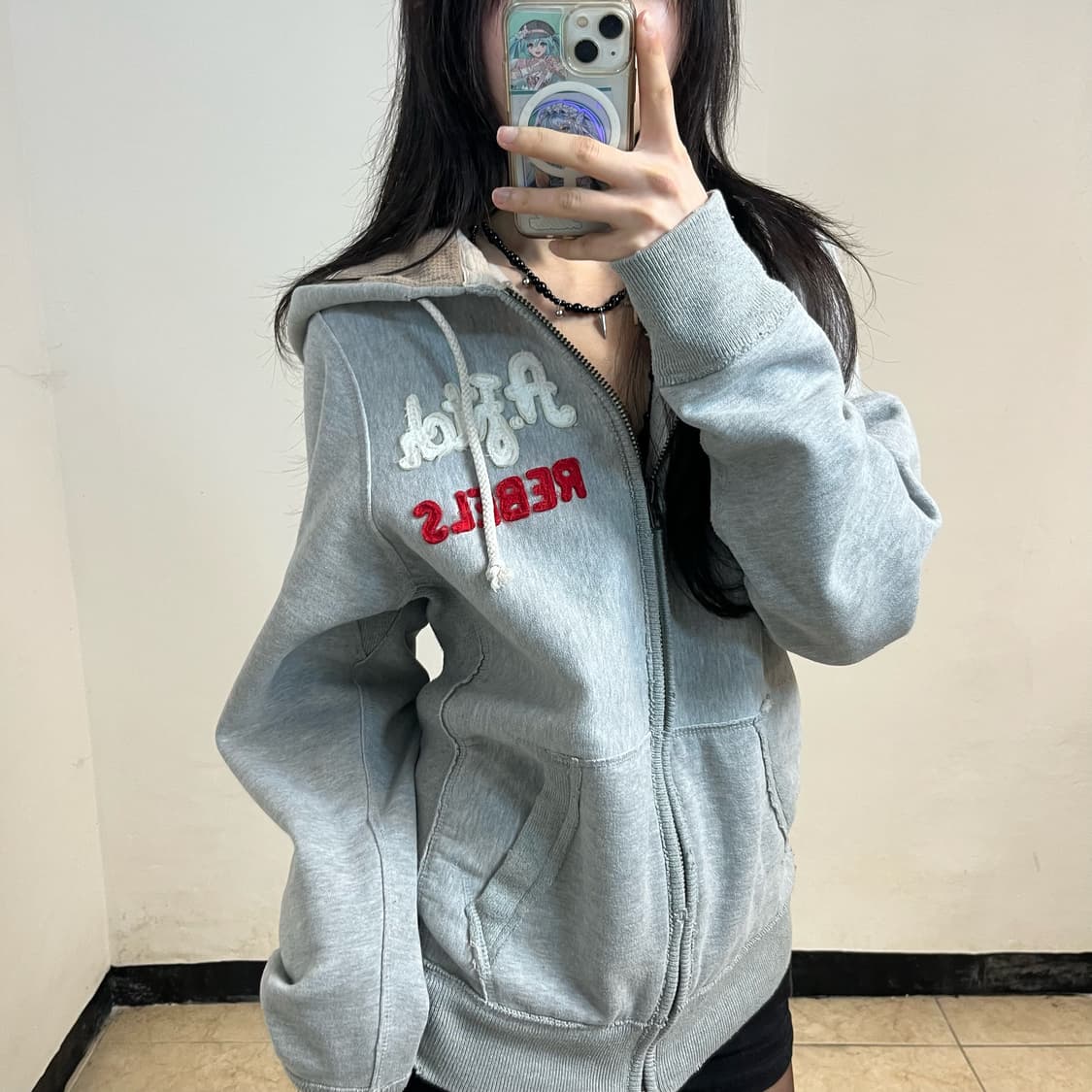 Abercrombie grey hoodie zip-up 상품이미지2