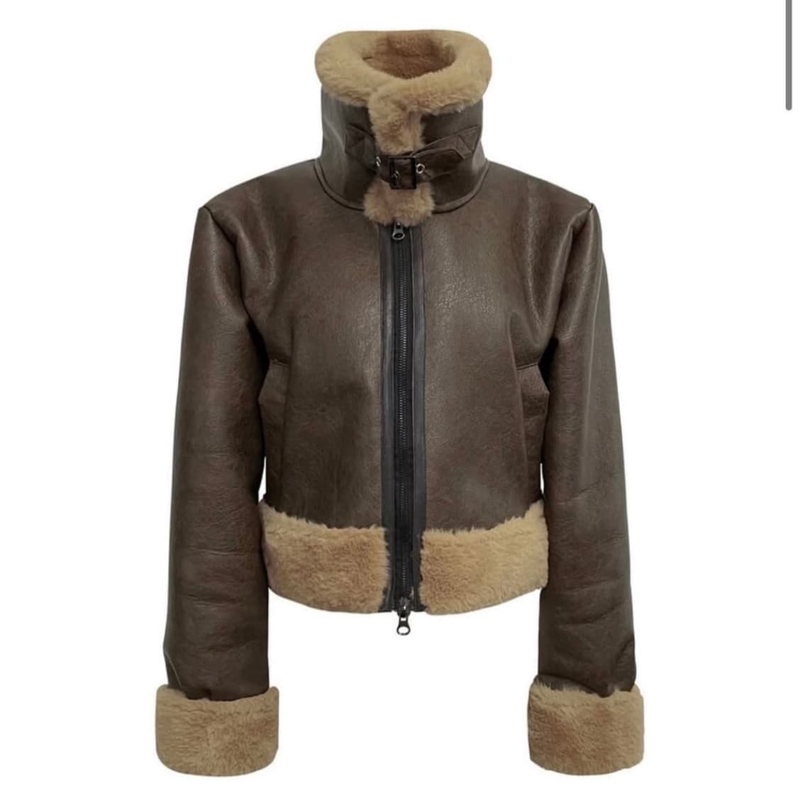 보헤미안서울 무스탕 브라운 21fw 상품이미지1